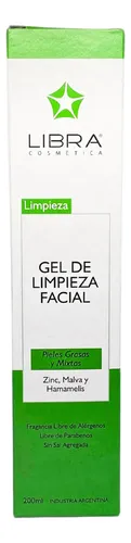 Gel De Limpieza Facial Piel Mixta Zinc Hamamelis 200ml Libra