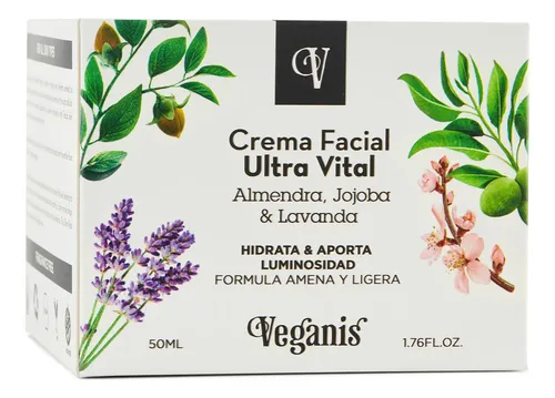 Veganis Crema Facial Ultra Vital Tipo De Piel Todas Sin Tacc