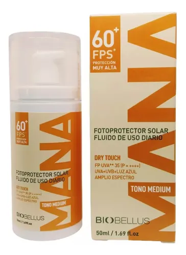 Biobellus Protector Solar Facial Mana Tono Medium 50ml Cs