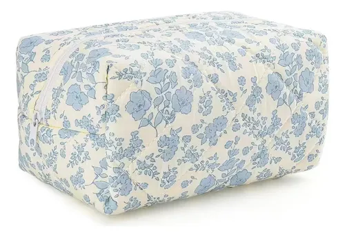 Bolsa De Maquillaje Floral, Bolsa De Maquillaje Acolchada [