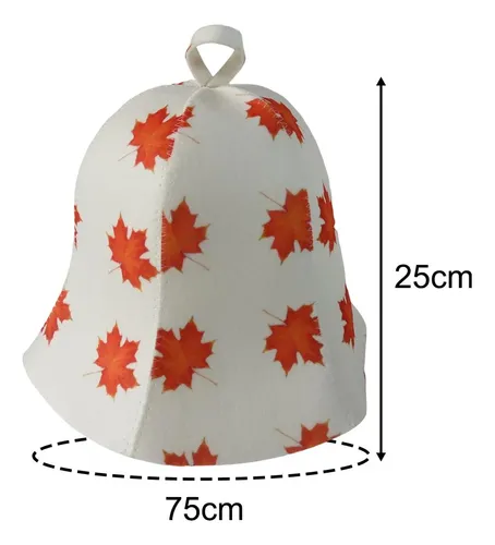 Gorro De Ducha De Baño Banya Cap Sauna Banya Hoja De Arce