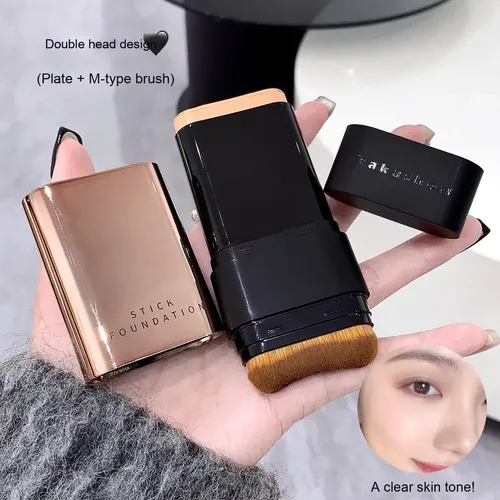 Base Maquillaje Barra Stick Foundation Brocha Larga Duracion