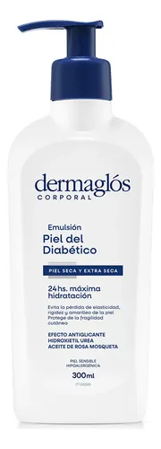 Emulsión Dermaglós Corporal piel del diabético x 300ml