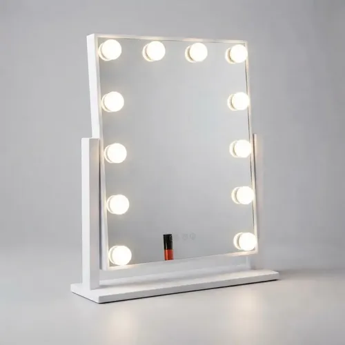 Espejo Para Maquillaje Luz 12 Led Hollywood Usb