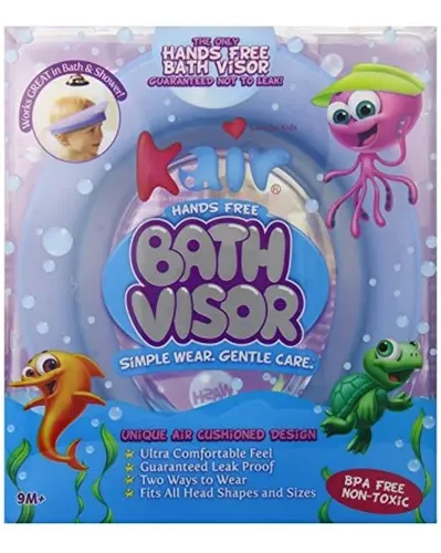 Visera De Baño Kair Para Bebés, Gorro De Silicona Azul