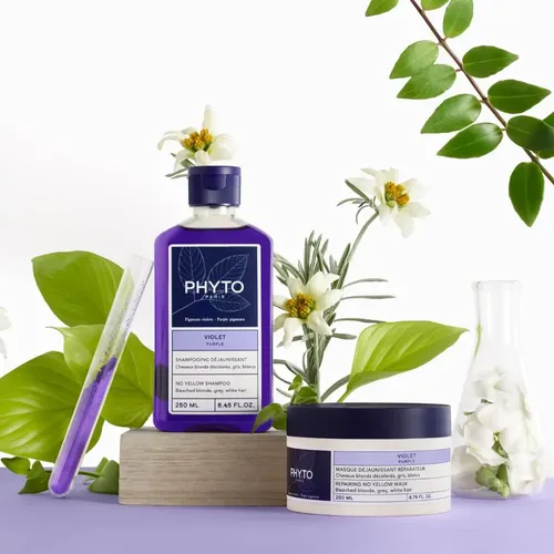 Mascarilla Capilar Phyto Purple Reparadora Para Cabello Rubi