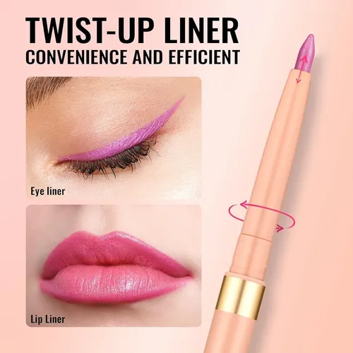 Lápiz Labial Delineador Impermeable Oulac Ll09 Lilac Love