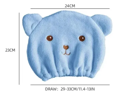 2 Unidades Toalla Pelo Seco Rápido Turbante Absorbente[c]