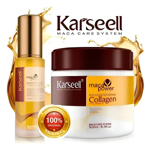 Karseell Máscara+óleo Original+ Masajeador Capilar De Regalo