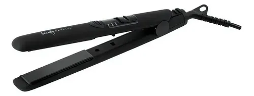 Plancha De Pelo Beauty Pampita Soft Touch Bp202 Ceramica Cts Color Negro