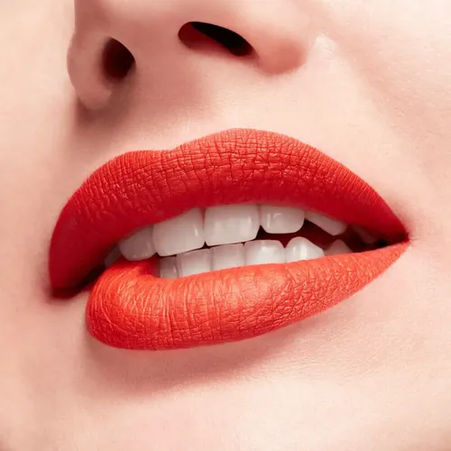 Lápiz labial líquido Mac Locked Kiss Ink 24h, acabado mate valiente, color rojo