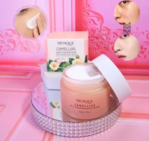 Crema Facial Anti Oxidacion Reparadora Camellias Bioaqua Madura Noche