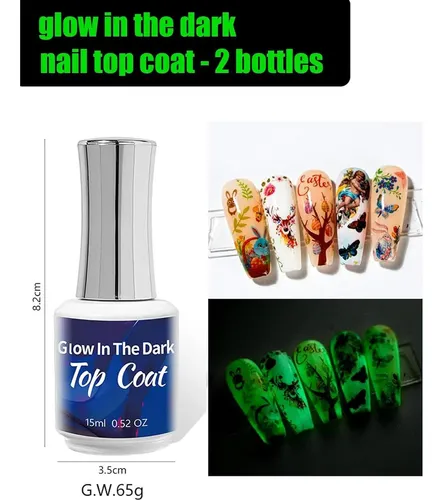Top Coat Luminous Para Uñas Gorvalin 15ml Uv/led