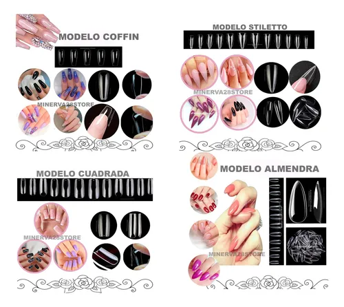 Kit 100 Tips Soft Gel/cabina Bombon/kapping Navi+pincel