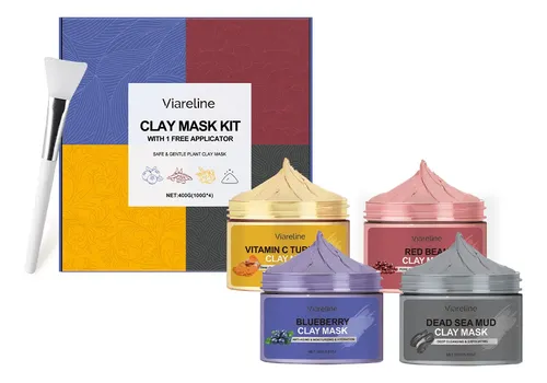 Set De Mascarillas De Arcilla Limpiadora Profunda Viareline