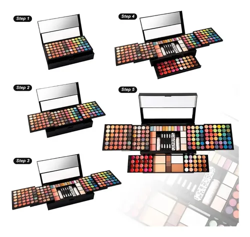 187 Colores Paleta De Maquillaje Profesional Kit Combinado