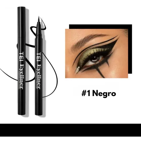 Delineador De Ojo Tei Liquido Waerproof De Larga Duracion 02 Marrón Oscuro Brillante