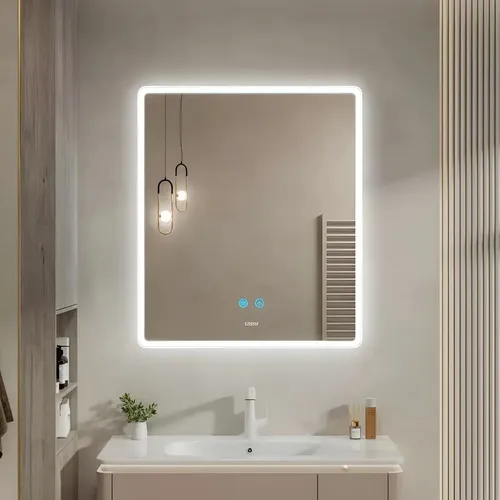 Espejo Led Con Borde Acrílico Iluminado Gemini 80 Schneider