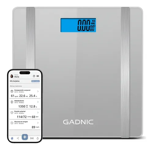 Balanza Digital Baño Personal Gadnic Medidor Grasa Corporal