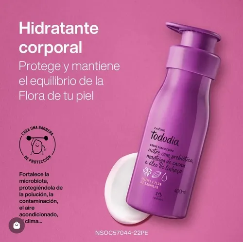 Hidratante Corporal Tododía Ciruela Y Flor De Vainilla