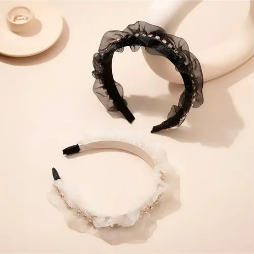 50 U. Vinchas Plasticas Negras Lisas Para Forrar 1cm Fabrica