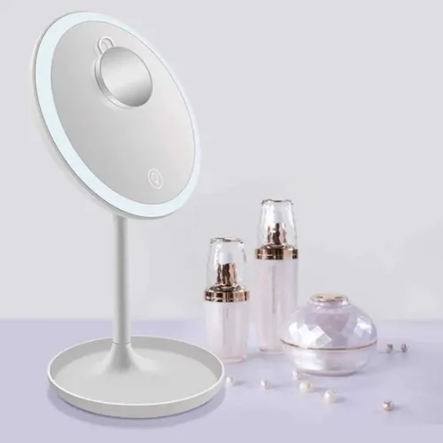 Espejo Luz Led Táctil Brillo Regulable Con Aumento 5x Makeup