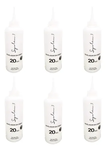 Revelador En Crema System 3 Oxidante Sin Tacc 20vol 90ml X6