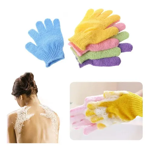 Guantes Exfoliantes X2 Limpieza Rostro Piel Facial Corporal