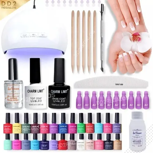 Kit Inicial X26 Cabina Esmaltes Semi Completo Manicuria
