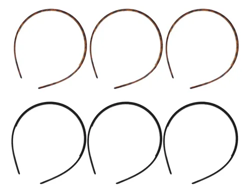6 Piezas Diadema De Plástico Con Hebilla Para Niñas