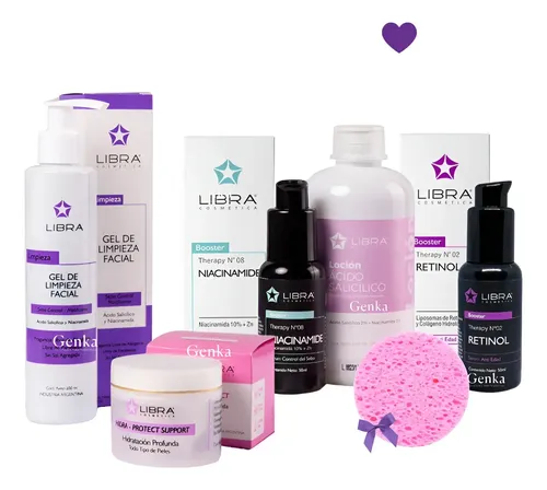 Kit Combo Rutina Piel Grasa Niacinamida Retinol Libra