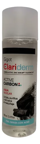 Gigot Clariderm Active Carbon Agua Micelar 100 Ml.