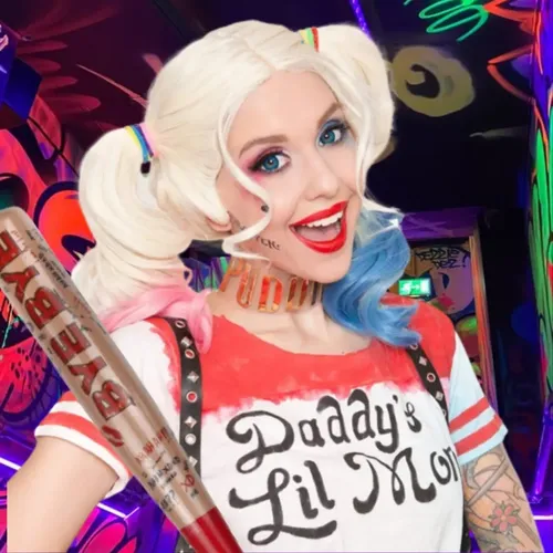 Party Store Peluca Peluca Harley Quinn Guason Jocker Cospley