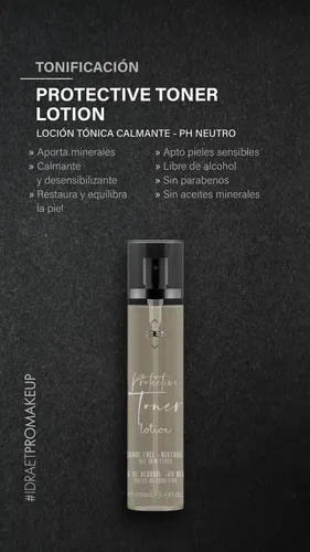 Loción Tónica Calmante Idraet 100 Ml Protective Toner