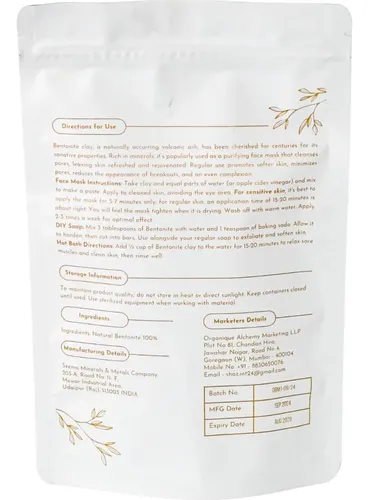 Polvo De Arcilla Bentonita Premium Seema 227g Para