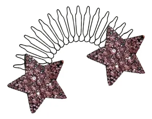 Herramienta De Peinado Con Diamantes De Imitación Rosa