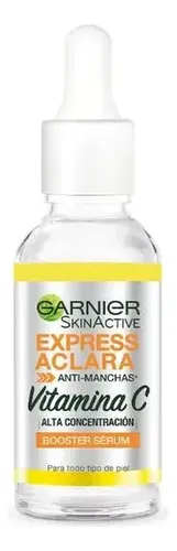 Serum Facial Garnier Express Aclara Vit C+ Nueva Fórmula