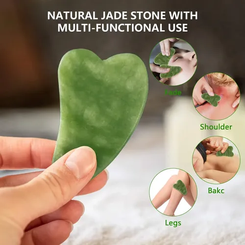 Set De Masajeador Facial De Belleza Deciniee Rodillo De Jade