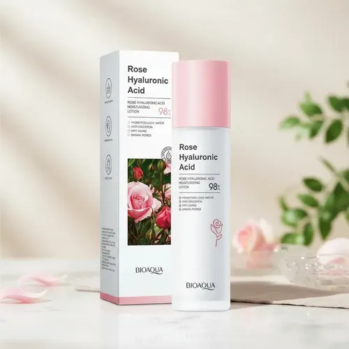 Loción Facial Hidratante Rose Ácido Hialurónico 98%