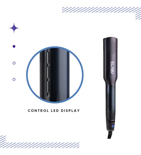 Planchita Para Pelo Eurobeauty Gama Alta Ceramica Seco Humedo Automatico