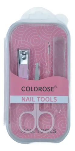 Set De Manicura Pedicura 4pzs Cortaúñas Tijeras Lima Coldros