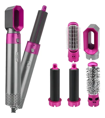 Secador Multi 5 en 1 Iónico con 5 Boquillas, Cepillo Voluminizador y Alisador