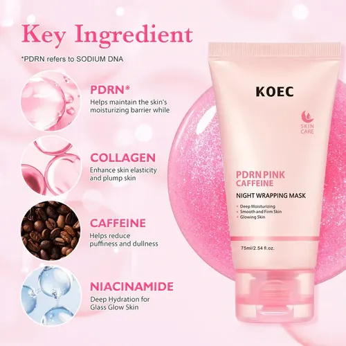 Mascarilla Facial Nocturna Koec Pdrn Y Cafeína 75 Ml