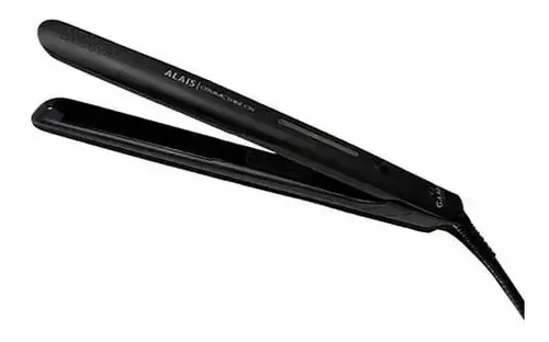 Planchita De Pelo Gama Alais Ceramic Shine Ion Color Negro Italy Professional