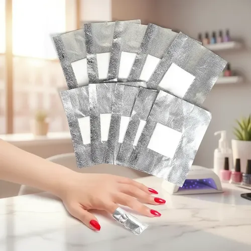 Papel Aluminio Caja X100 Para Remover Semipermanente Con Wip