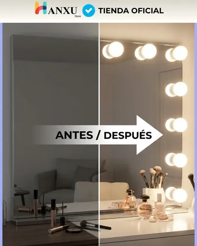 Luces Led Para Espejo Baño Tocador Usb Con 3 Tonos De Luz