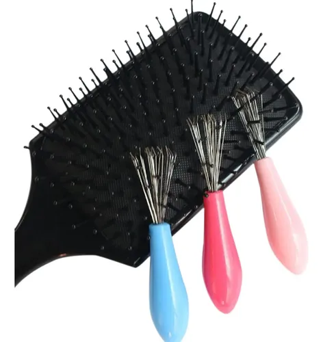 Cepillo De Pelo Y Peine Con Herramienta De Limpieza Integrad