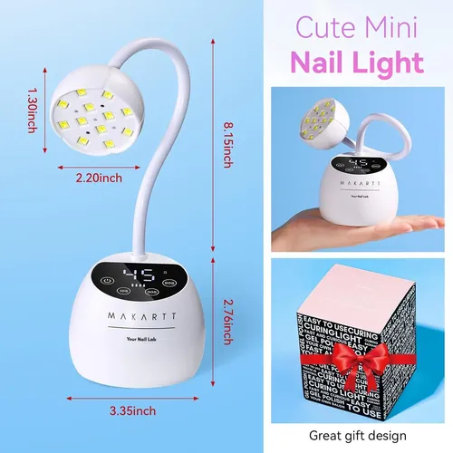 Lámpara Uv Led Para Uñas Gel Blanca Con Sensor Y Usb