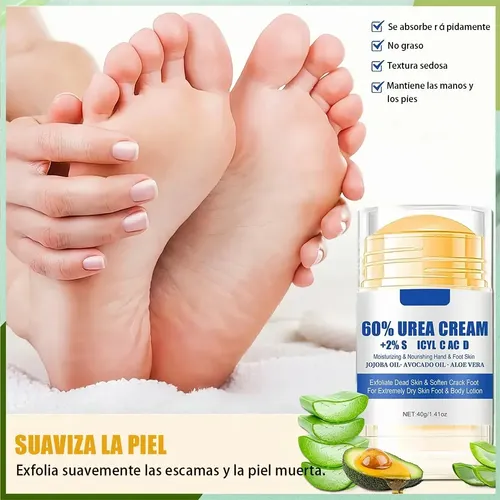 Crema Para Pies 60% Urea + 2% Ácido Salicílico 40 G Blanco