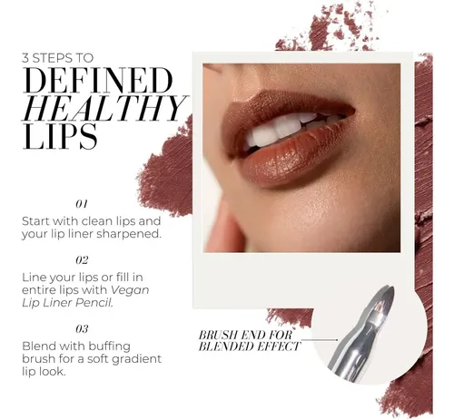 Lápiz Perfil Labial Vegano Fitglow Con Brocha, 1.1g